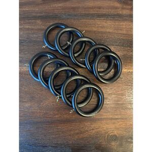 Set of 10 curtain rings
